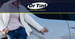 Dr Tint branding, car window tinting, nano ceramic, vehicle care, professional services, winter protection, car durability. Branding Dr Tint, vitres teintées, nano céramique, entretien voiture, services professionnels, protection hiver, durabilité véhicule.